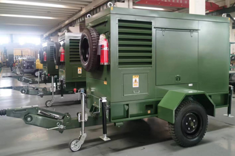 Emergency power supply trailer of a certain unit of the People's Liberation Army